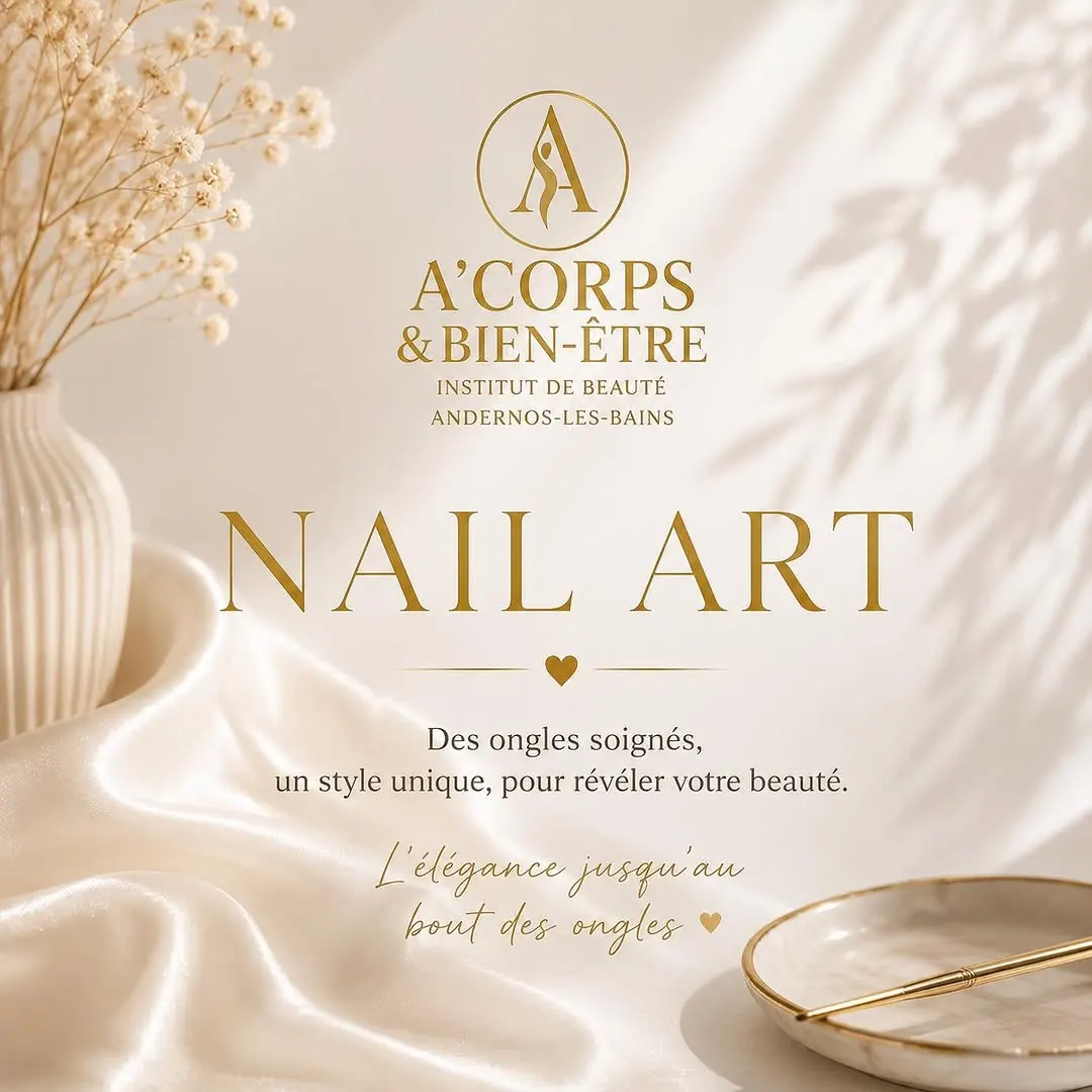 Nail art réalisé à l’institut